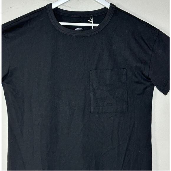 Everlane The Organic Weekend Side Slit Maxi Dress Black Round Neck Women XS NWT - Picture 5 of 12